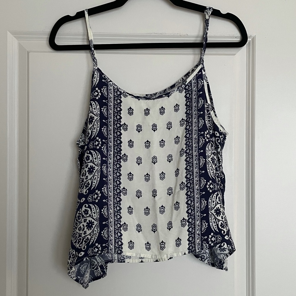 Mudd cropped tank top paisley print - XL